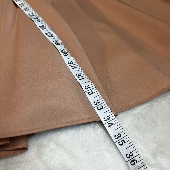 Revolve Blaque Label True Love Dress Skater Champagne Dusty Pink Sz M - Picture 13 of 13